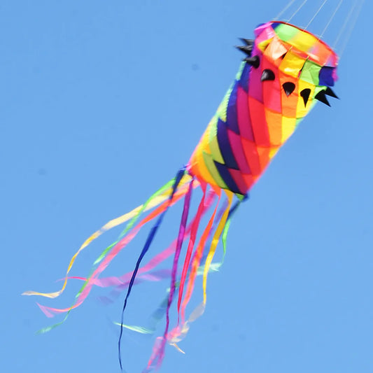 Multi-Color Spinning Windsock
