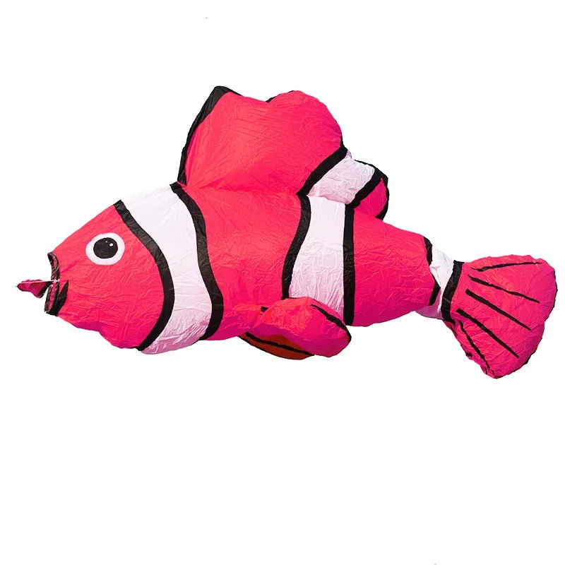 Colored Clownfish WindKites - Vibrant Skybound Fun - Lets Go Fly Kites