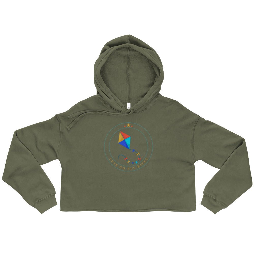 Crop Hoodie - Lets Go Fly Kites