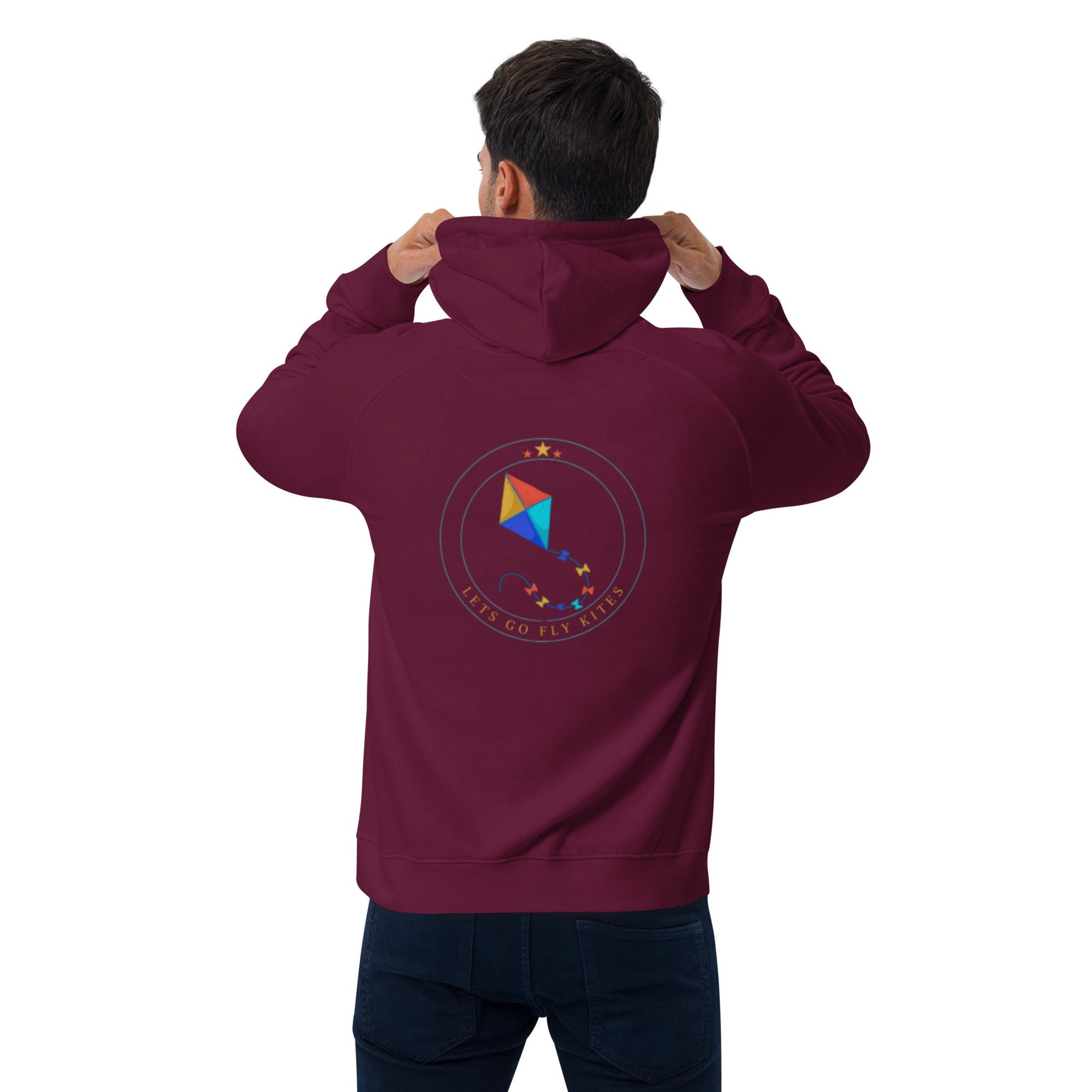 Eco raglan hoodie - Lets Go Fly Kites