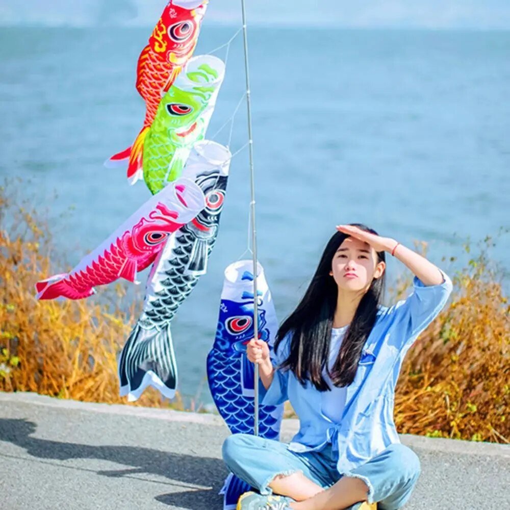 Japanese Koi Windsock - Symbol of Grace and Tradition - Lets Go Fly Kites