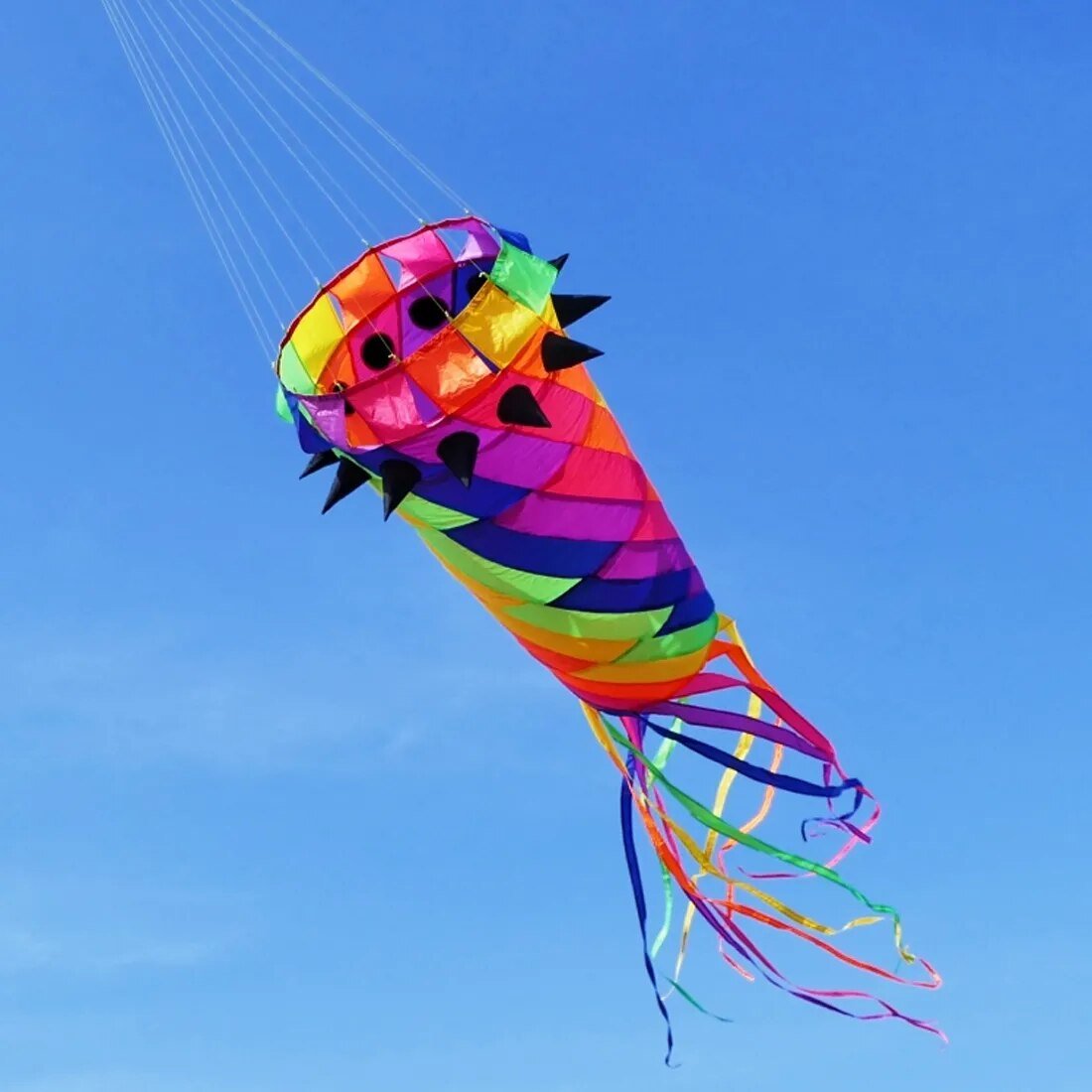 Multi - Color Spinning Windsock - Lets Go Fly Kites