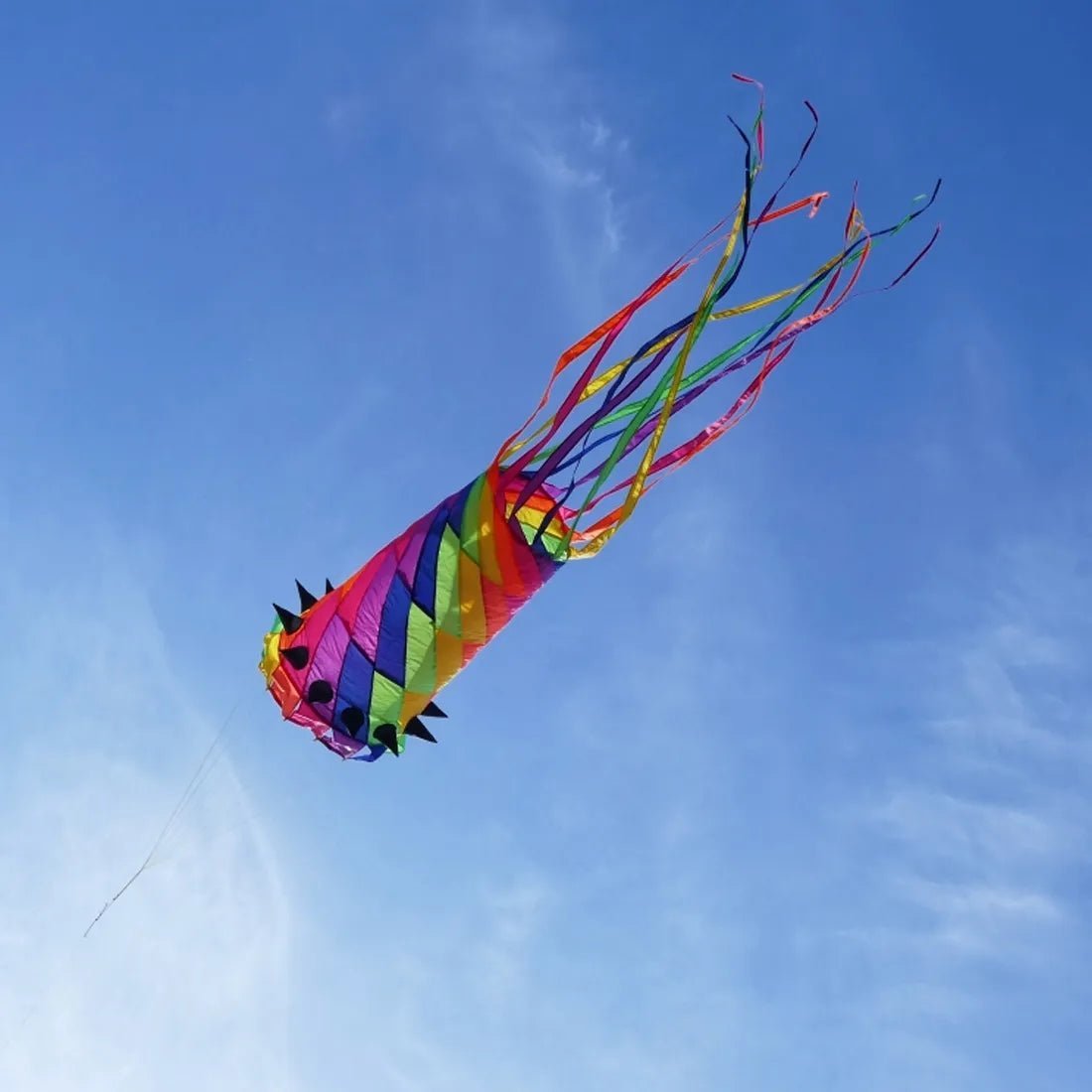 Multi - Color Spinning Windsock - Lets Go Fly Kites