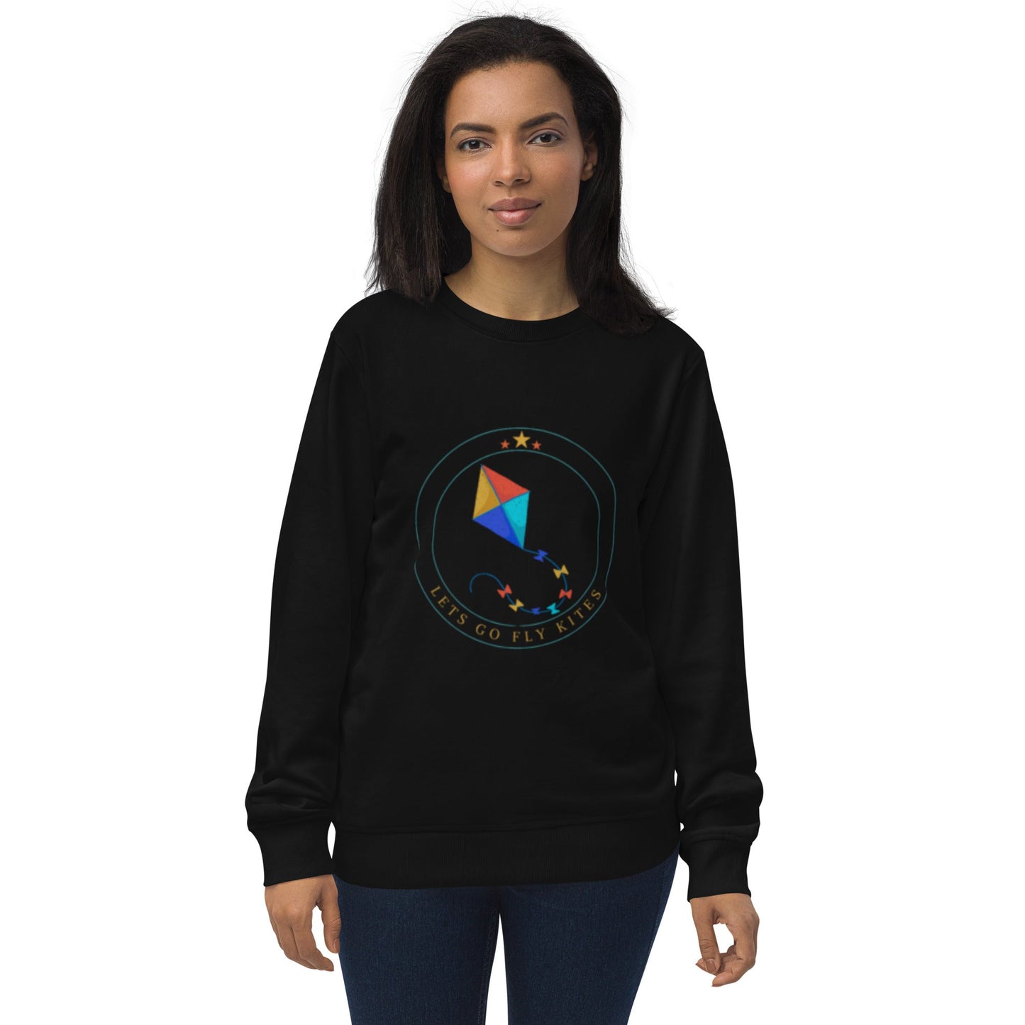 Organic sweatshirt - Lets Go Fly Kites