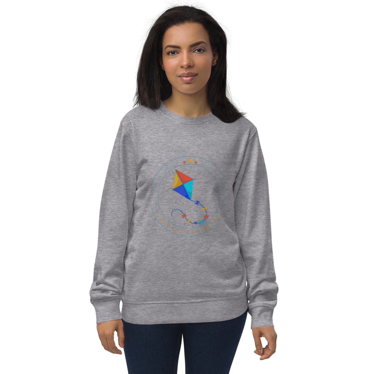 Organic sweatshirt - Lets Go Fly Kites